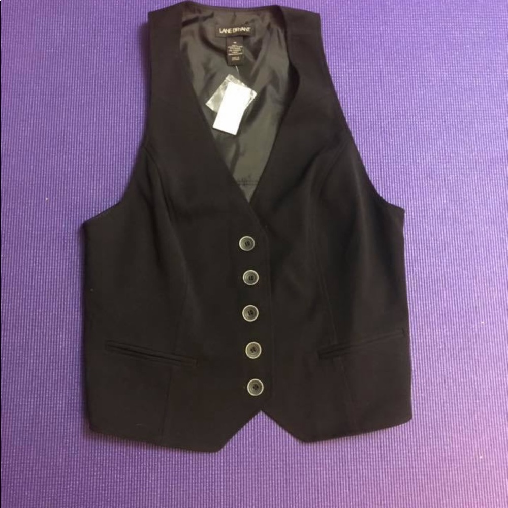 Lane Bryant black vest